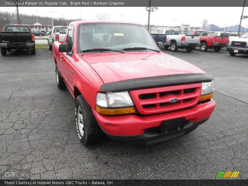 Bright Red / Medium Graphite 2000 Ford Ranger XL Regular Cab