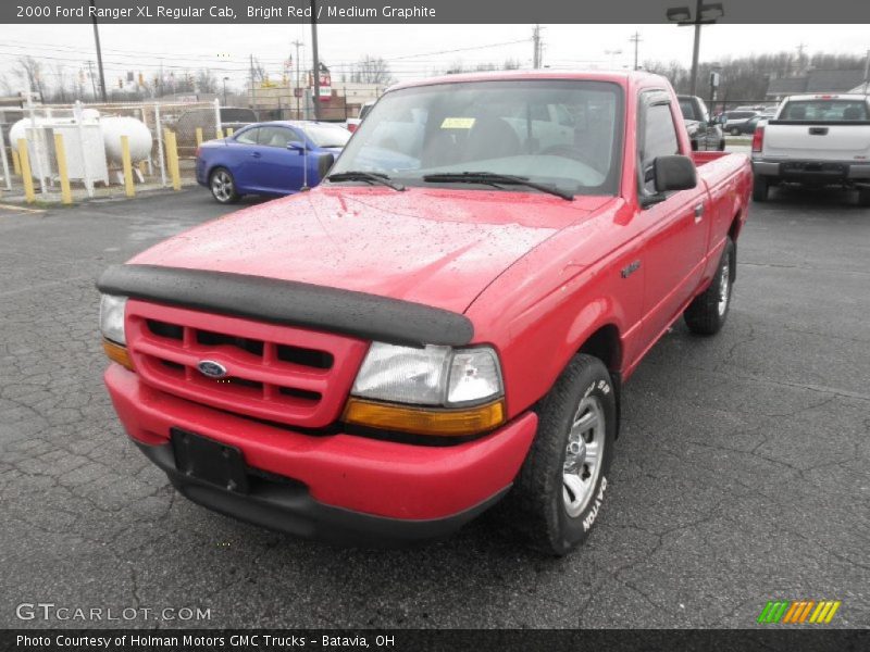 Bright Red / Medium Graphite 2000 Ford Ranger XL Regular Cab