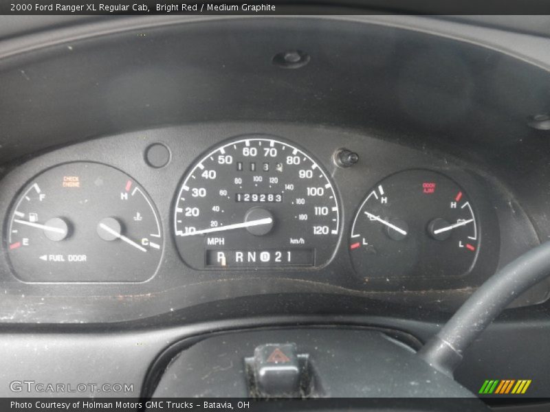 Bright Red / Medium Graphite 2000 Ford Ranger XL Regular Cab