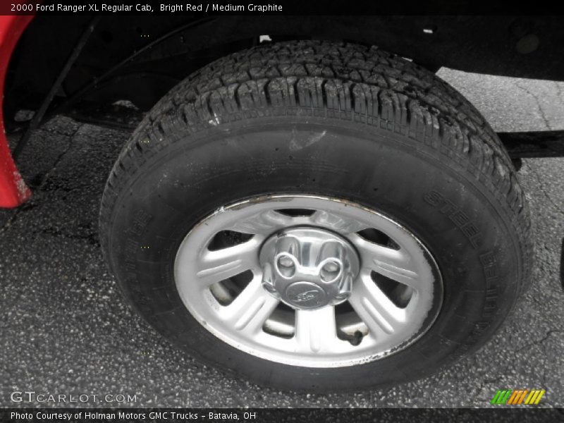 Bright Red / Medium Graphite 2000 Ford Ranger XL Regular Cab