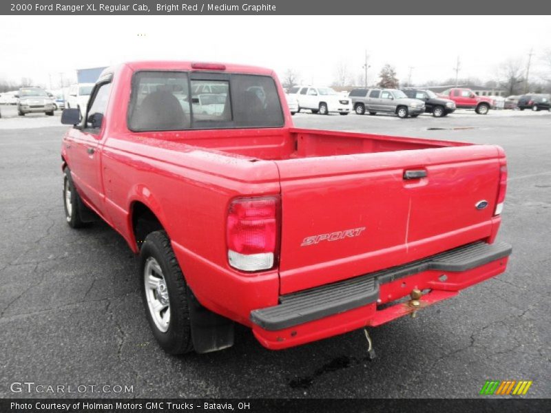 Bright Red / Medium Graphite 2000 Ford Ranger XL Regular Cab