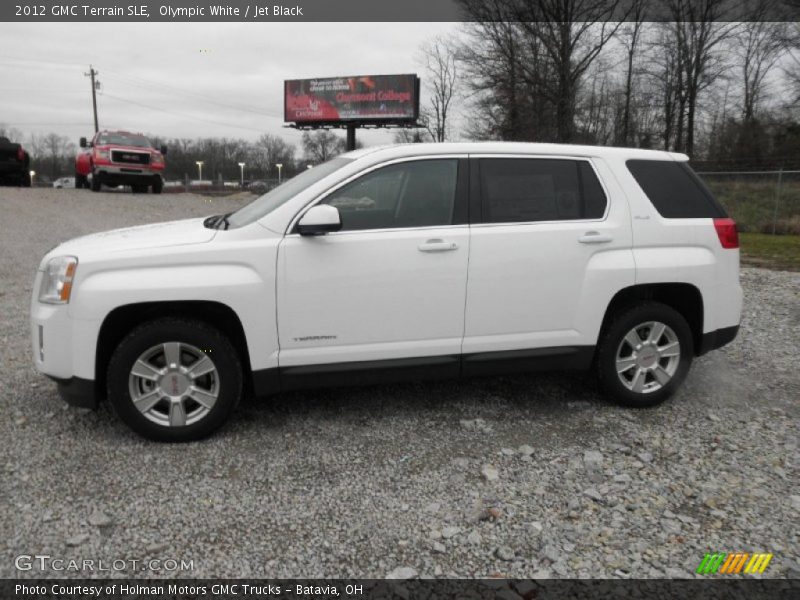 Olympic White / Jet Black 2012 GMC Terrain SLE