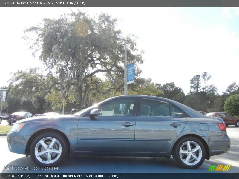 Slate Blue / Gray 2009 Hyundai Sonata SE V6
