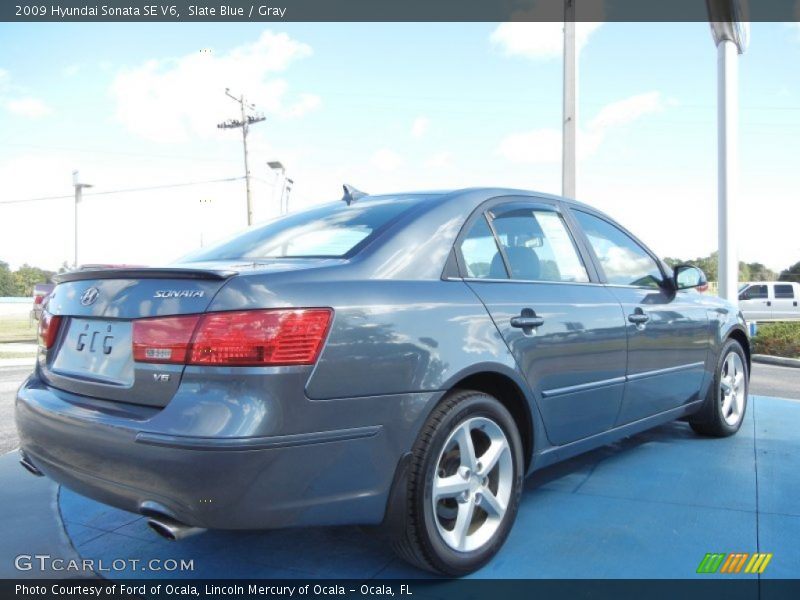 Slate Blue / Gray 2009 Hyundai Sonata SE V6