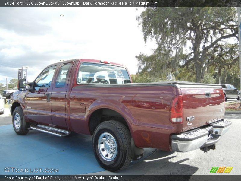Dark Toreador Red Metallic / Medium Flint 2004 Ford F250 Super Duty XLT SuperCab