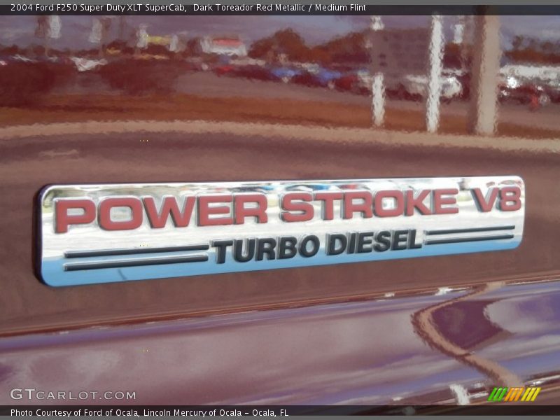 Dark Toreador Red Metallic / Medium Flint 2004 Ford F250 Super Duty XLT SuperCab
