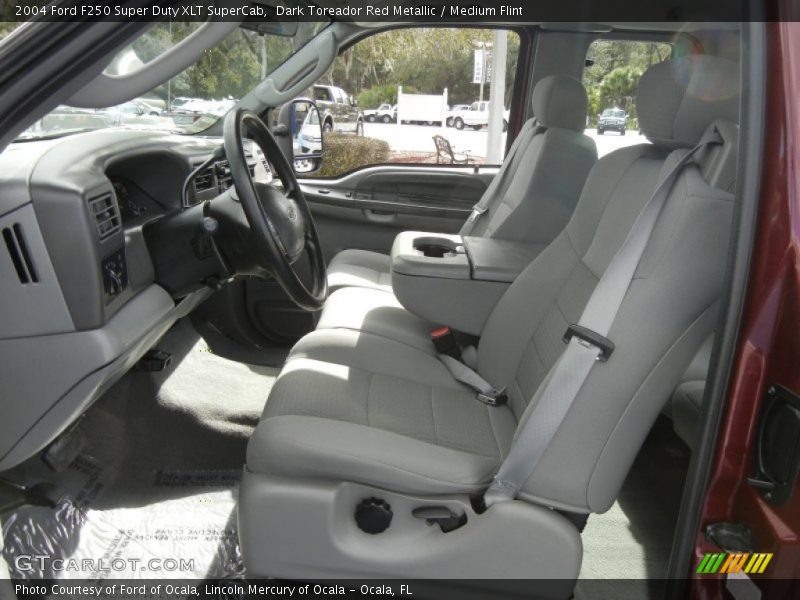  2004 F250 Super Duty XLT SuperCab Medium Flint Interior