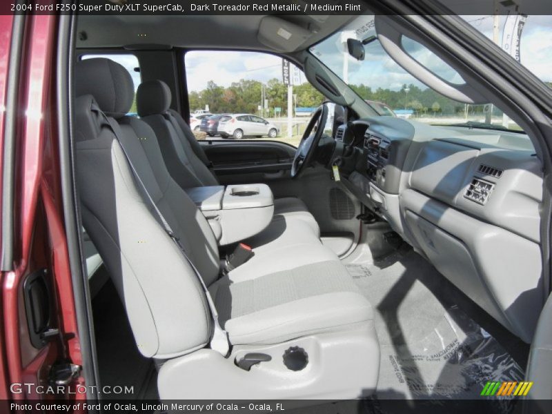 Dark Toreador Red Metallic / Medium Flint 2004 Ford F250 Super Duty XLT SuperCab
