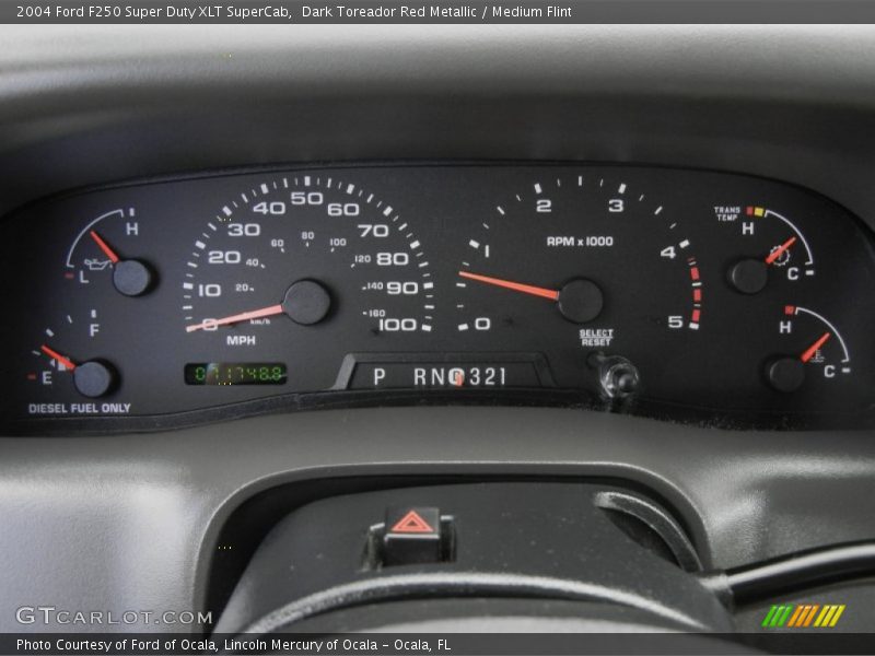  2004 F250 Super Duty XLT SuperCab XLT SuperCab Gauges
