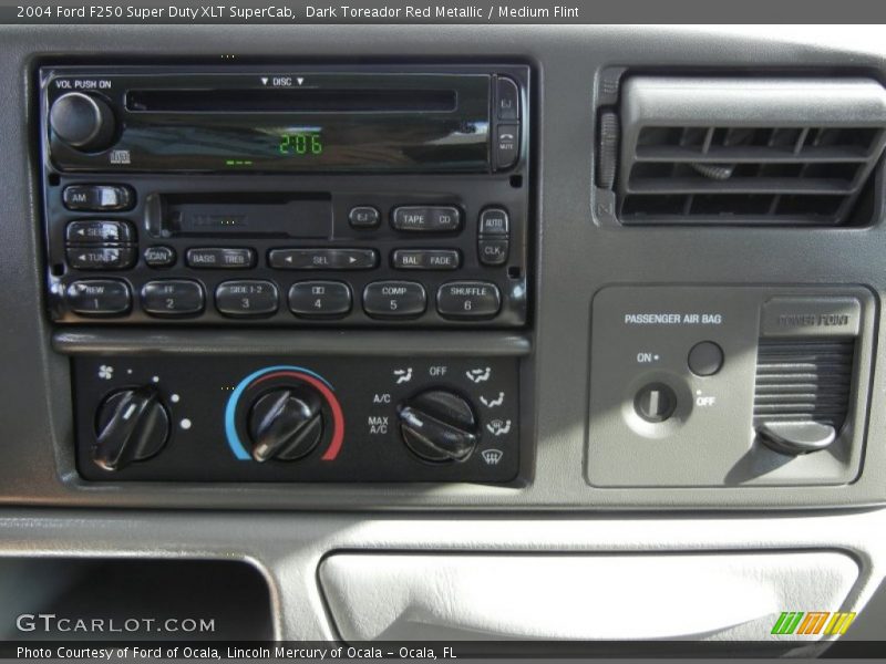 Dark Toreador Red Metallic / Medium Flint 2004 Ford F250 Super Duty XLT SuperCab