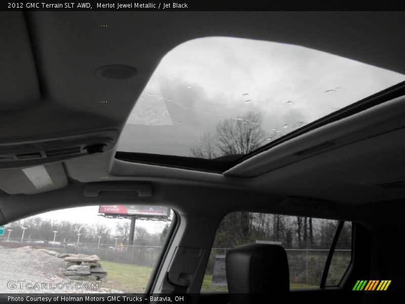 Merlot Jewel Metallic / Jet Black 2012 GMC Terrain SLT AWD
