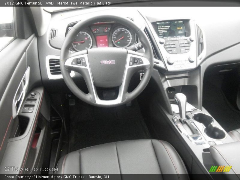 Merlot Jewel Metallic / Jet Black 2012 GMC Terrain SLT AWD