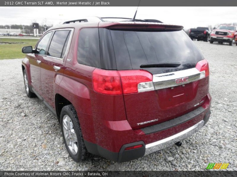 Merlot Jewel Metallic / Jet Black 2012 GMC Terrain SLT AWD