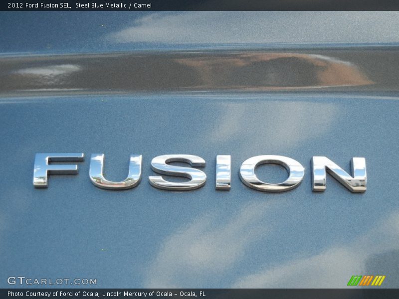 Steel Blue Metallic / Camel 2012 Ford Fusion SEL