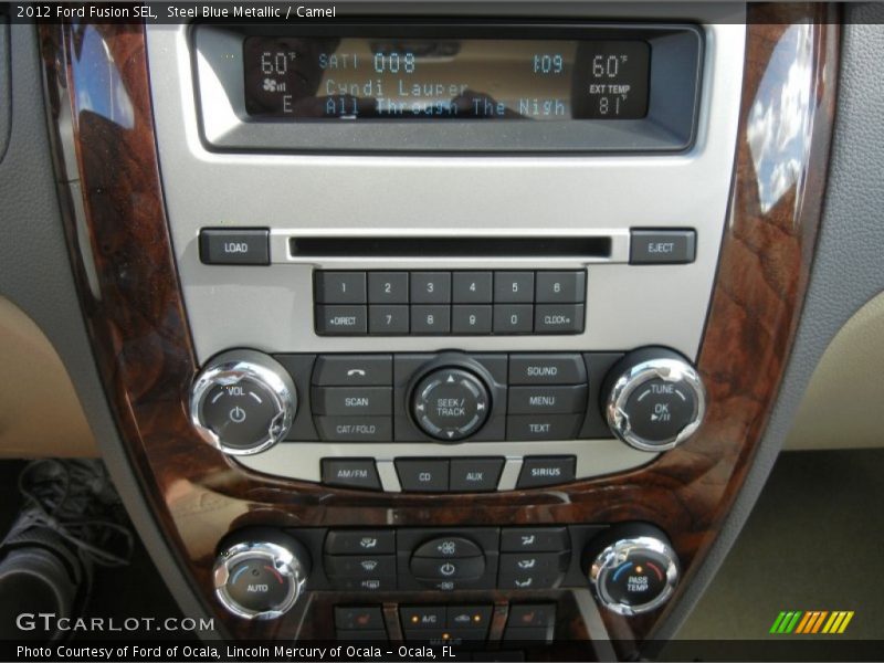 Steel Blue Metallic / Camel 2012 Ford Fusion SEL