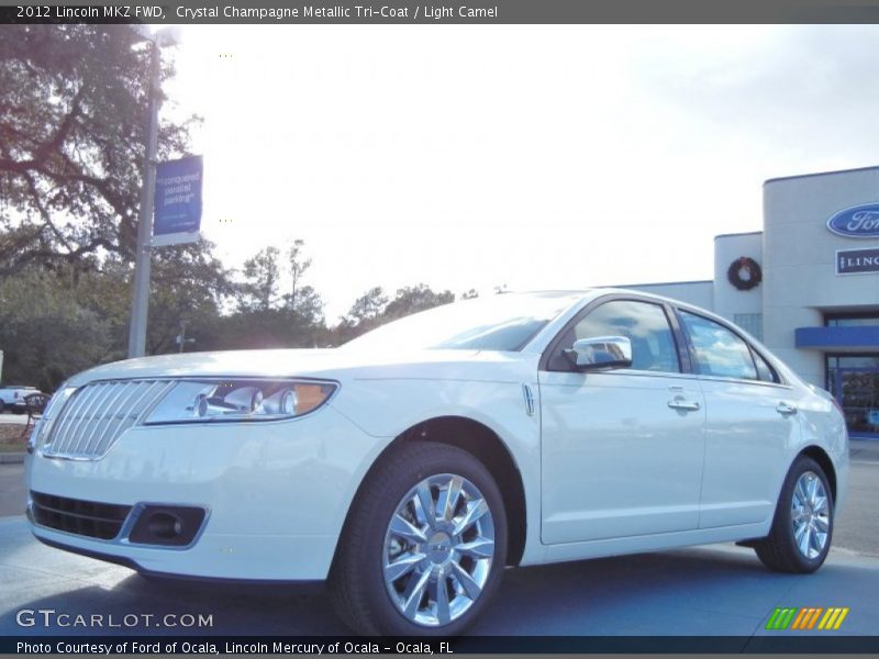 Crystal Champagne Metallic Tri-Coat / Light Camel 2012 Lincoln MKZ FWD