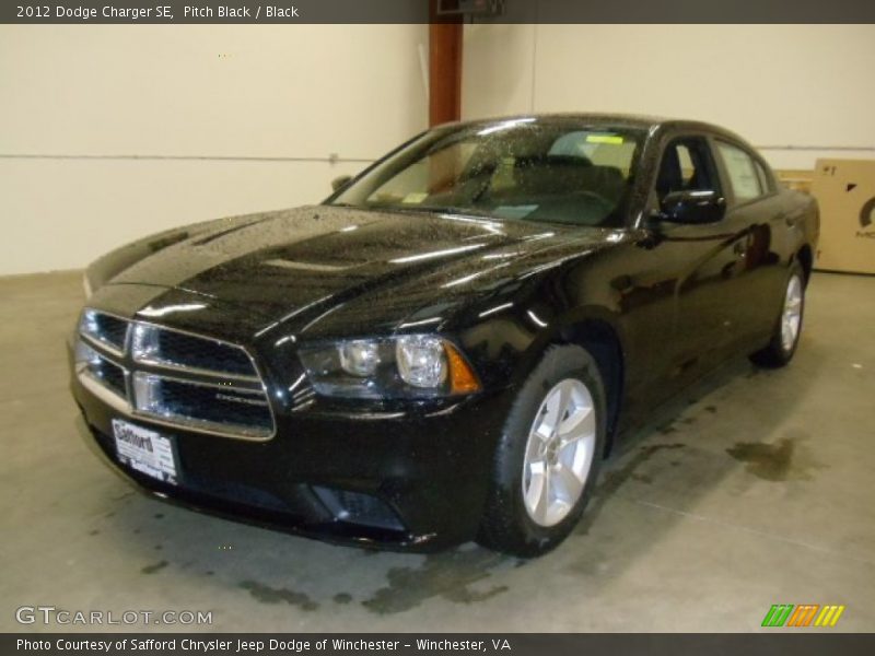 Pitch Black / Black 2012 Dodge Charger SE