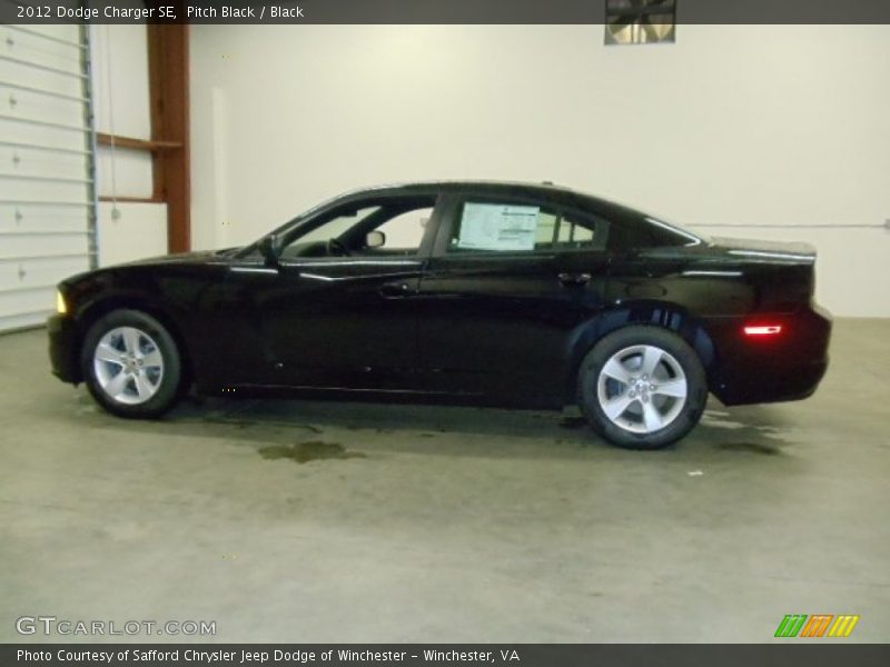 Pitch Black / Black 2012 Dodge Charger SE