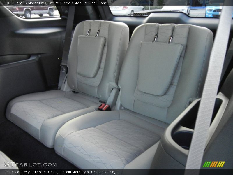 White Suede / Medium Light Stone 2012 Ford Explorer FWD