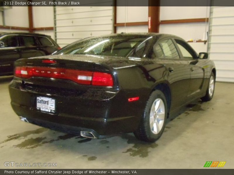 Pitch Black / Black 2012 Dodge Charger SE