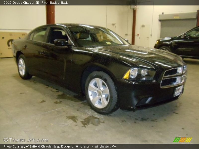 Pitch Black / Black 2012 Dodge Charger SE