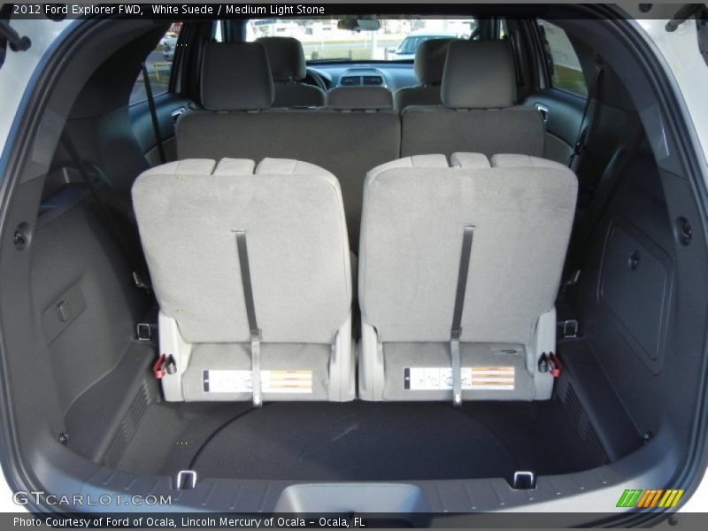 White Suede / Medium Light Stone 2012 Ford Explorer FWD