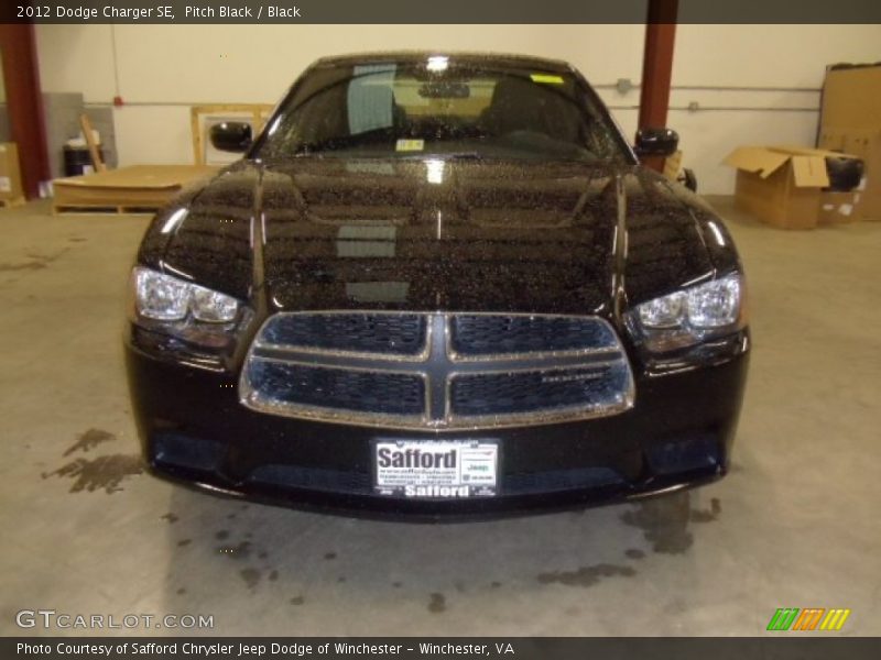Pitch Black / Black 2012 Dodge Charger SE