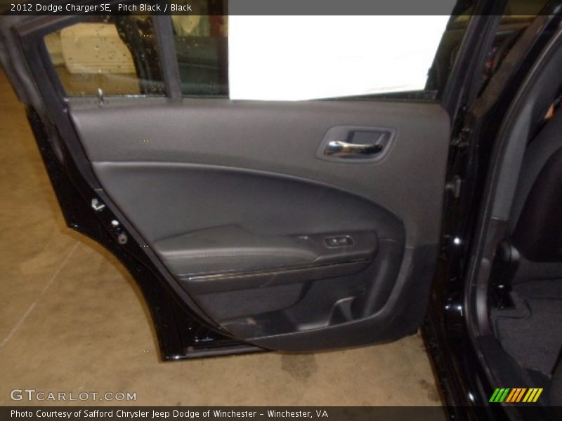 Pitch Black / Black 2012 Dodge Charger SE