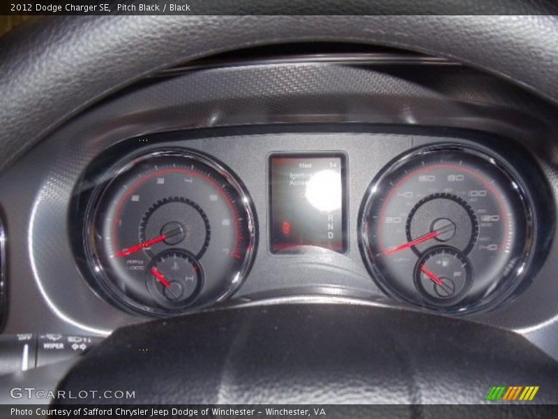 Pitch Black / Black 2012 Dodge Charger SE