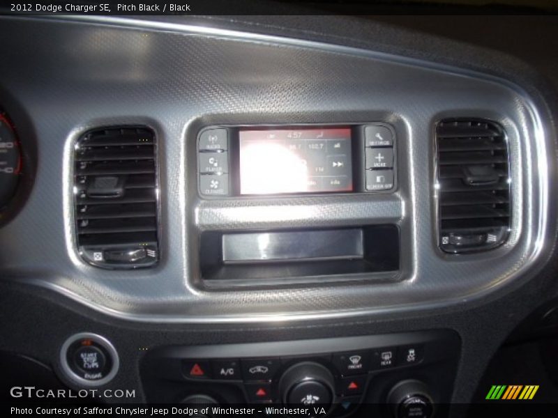 Pitch Black / Black 2012 Dodge Charger SE