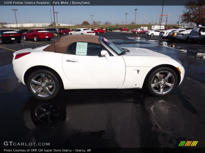 Pure White / Ebony/Sand 2008 Pontiac Solstice Roadster