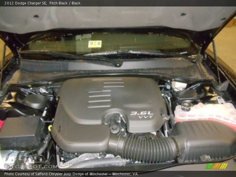 Pitch Black / Black 2012 Dodge Charger SE