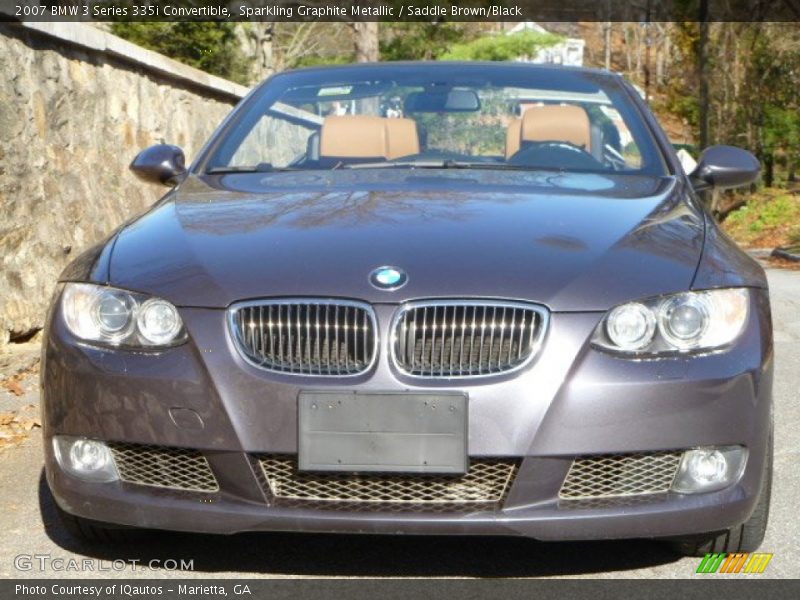 Sparkling Graphite Metallic / Saddle Brown/Black 2007 BMW 3 Series 335i Convertible