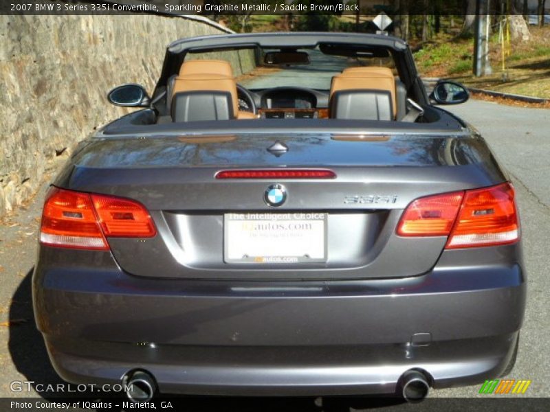 Sparkling Graphite Metallic / Saddle Brown/Black 2007 BMW 3 Series 335i Convertible