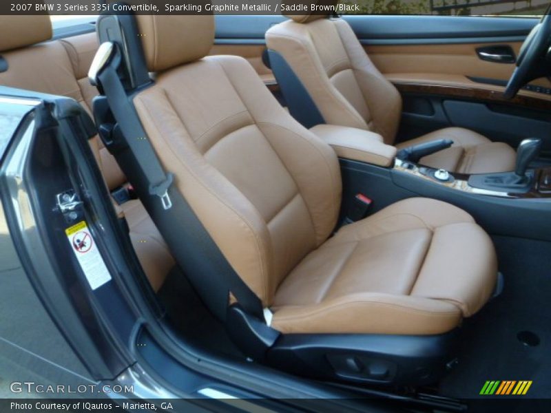 Sparkling Graphite Metallic / Saddle Brown/Black 2007 BMW 3 Series 335i Convertible