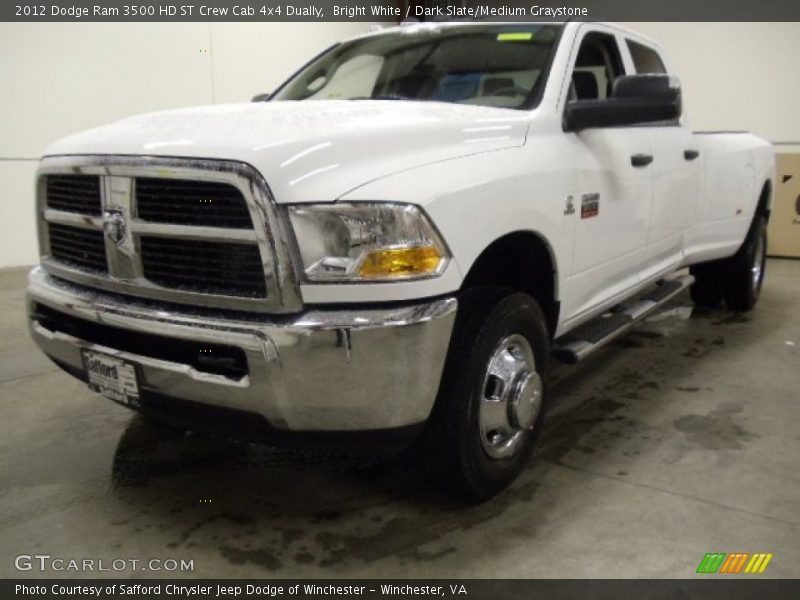 Front 3/4 View of 2012 Ram 3500 HD ST Crew Cab 4x4 Dually