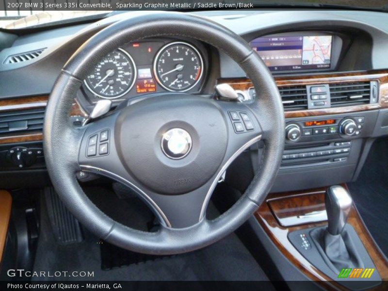 Sparkling Graphite Metallic / Saddle Brown/Black 2007 BMW 3 Series 335i Convertible