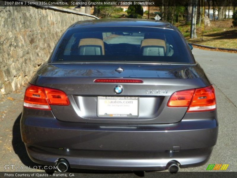 Sparkling Graphite Metallic / Saddle Brown/Black 2007 BMW 3 Series 335i Convertible