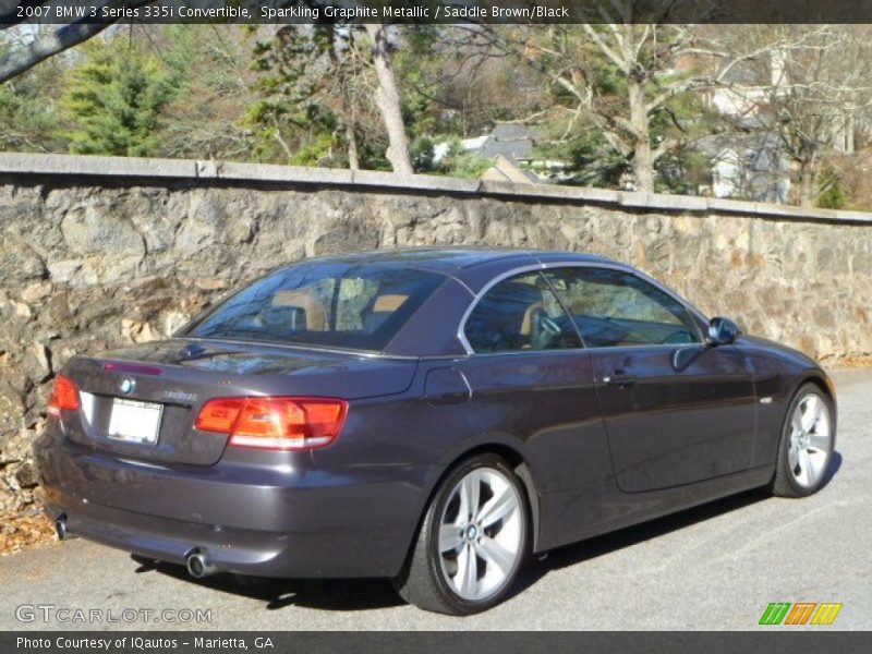 Sparkling Graphite Metallic / Saddle Brown/Black 2007 BMW 3 Series 335i Convertible