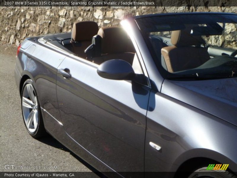 Sparkling Graphite Metallic / Saddle Brown/Black 2007 BMW 3 Series 335i Convertible