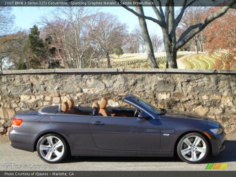 Sparkling Graphite Metallic / Saddle Brown/Black 2007 BMW 3 Series 335i Convertible