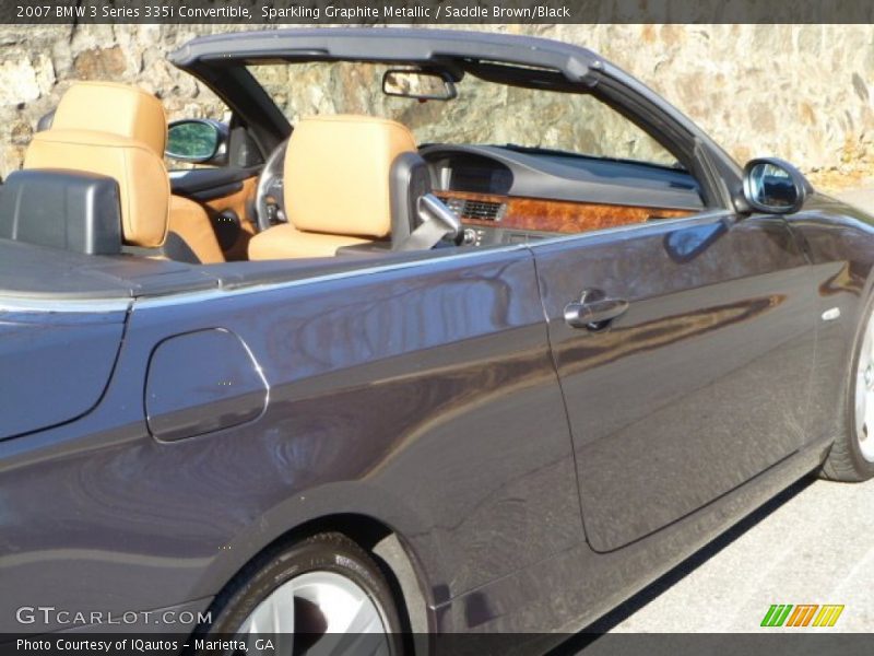 Sparkling Graphite Metallic / Saddle Brown/Black 2007 BMW 3 Series 335i Convertible