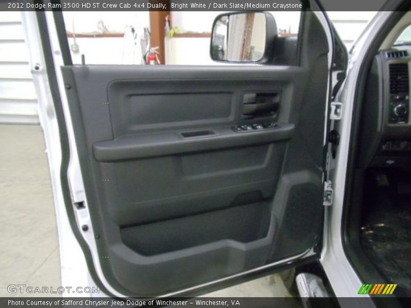Bright White / Dark Slate/Medium Graystone 2012 Dodge Ram 3500 HD ST Crew Cab 4x4 Dually