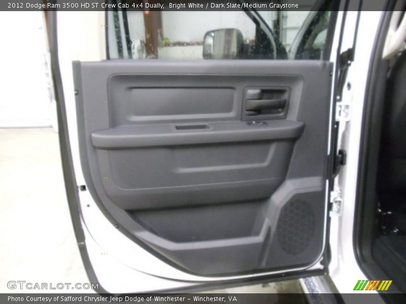 Bright White / Dark Slate/Medium Graystone 2012 Dodge Ram 3500 HD ST Crew Cab 4x4 Dually