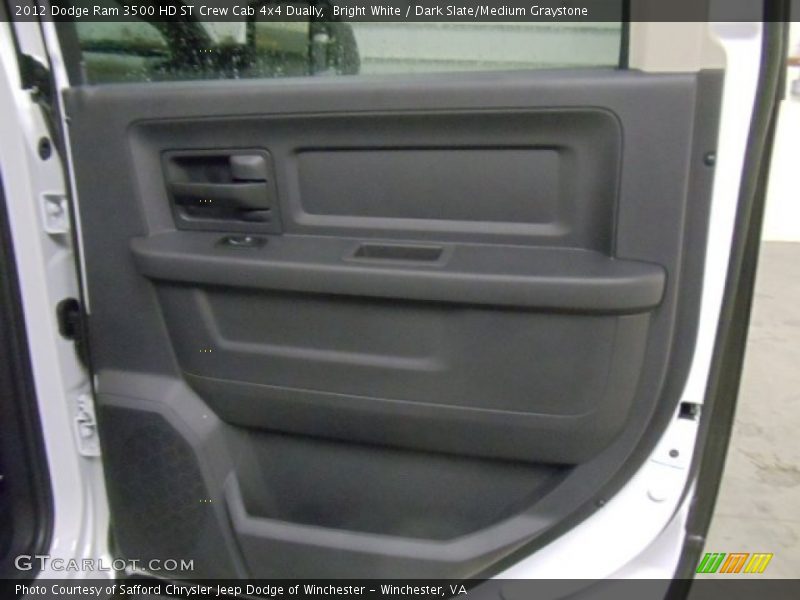 Bright White / Dark Slate/Medium Graystone 2012 Dodge Ram 3500 HD ST Crew Cab 4x4 Dually