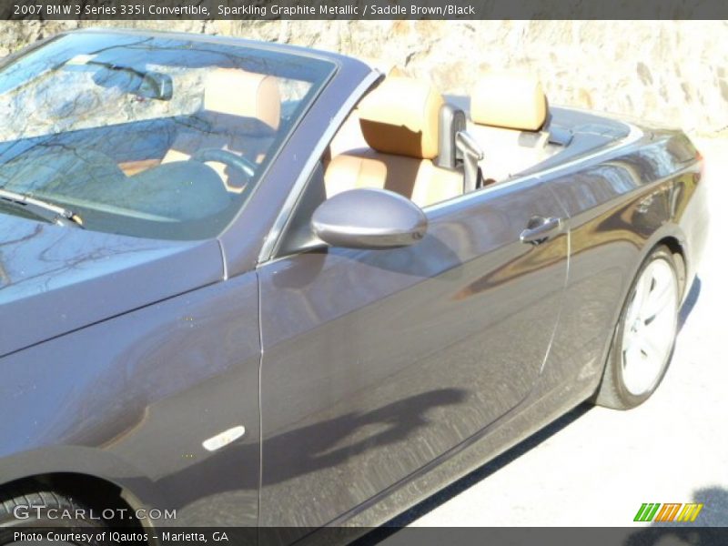Sparkling Graphite Metallic / Saddle Brown/Black 2007 BMW 3 Series 335i Convertible