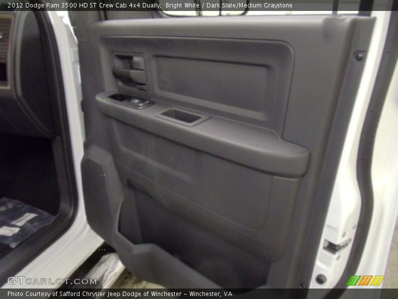 Bright White / Dark Slate/Medium Graystone 2012 Dodge Ram 3500 HD ST Crew Cab 4x4 Dually