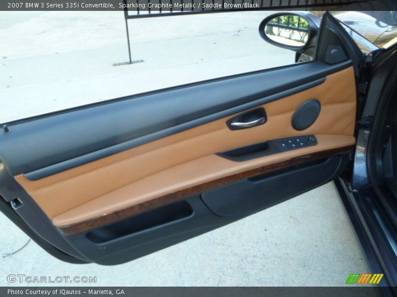 Sparkling Graphite Metallic / Saddle Brown/Black 2007 BMW 3 Series 335i Convertible