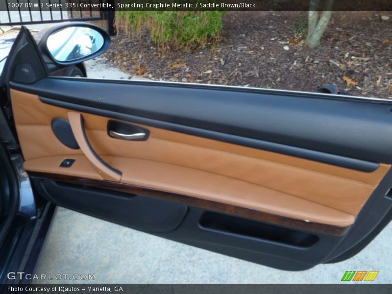 Sparkling Graphite Metallic / Saddle Brown/Black 2007 BMW 3 Series 335i Convertible