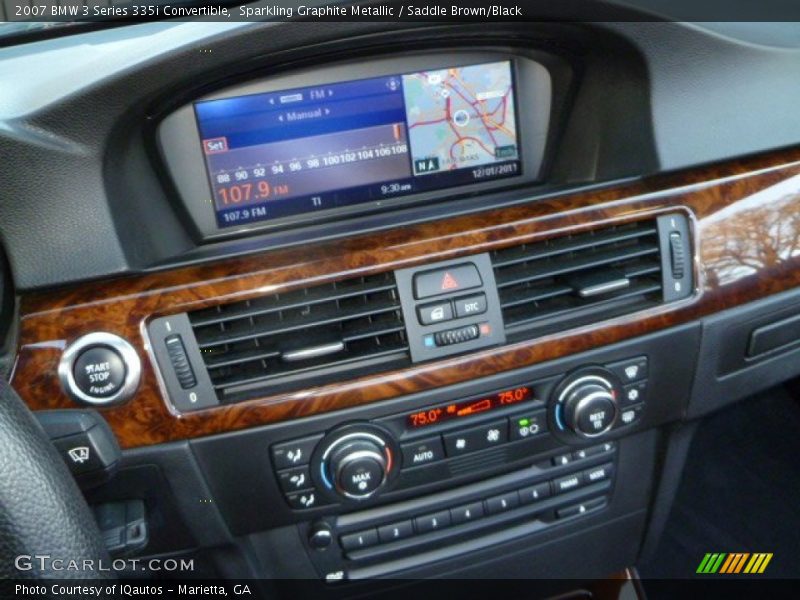 Sparkling Graphite Metallic / Saddle Brown/Black 2007 BMW 3 Series 335i Convertible